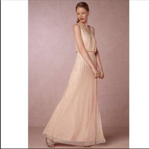 BHLDN Adrianna Papell Brooklyn Maxi Dress Beaded